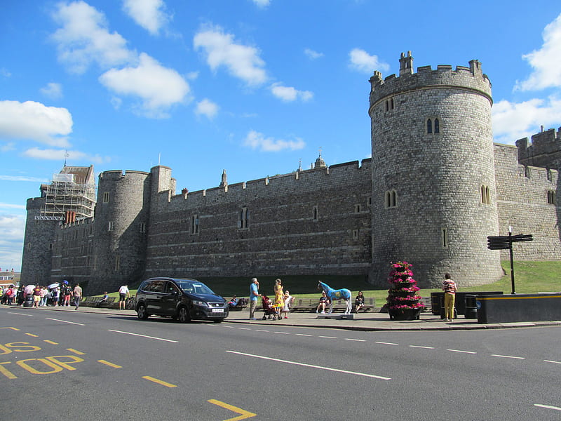 Castle Side, Windsor, Berkshire, Castles, Architecture, UK, HD wallpaper