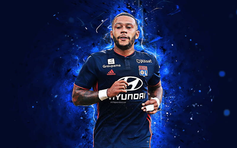 Memphis Depay Lyon Soccer Olympique Lyonnais Dutch HD Wallpaper