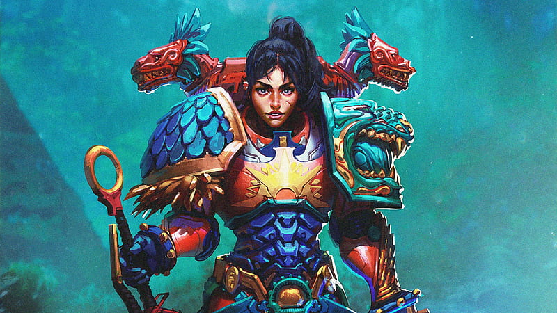 Primarch Tlatia Warhammer 40k, warhammer-40000-dawn-of-war-iii, games, pc-games, artist, artwork, digital-art, HD wallpaper