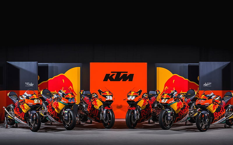 Red Bull KTM Factory, sportbikes, KTM RC16, 2017 bikes, MotoGP, HD wallpaper