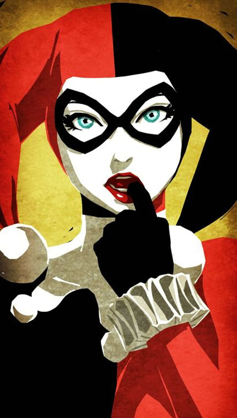 Harley Quinn, batman, comic, comics, dc, joker, marvel, red, riddler, HD phone wallpaper