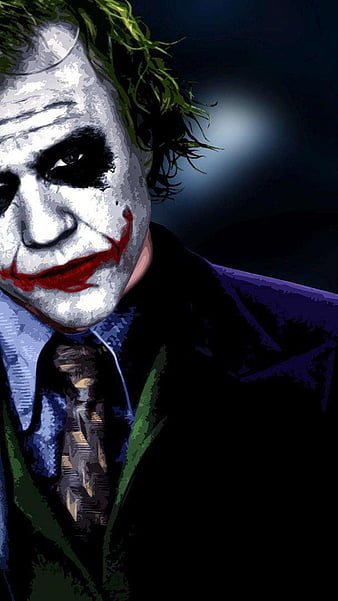 Joker Heath Ledger The Dark Knight 4K Wallpaper iPhone HD Phone #4010h