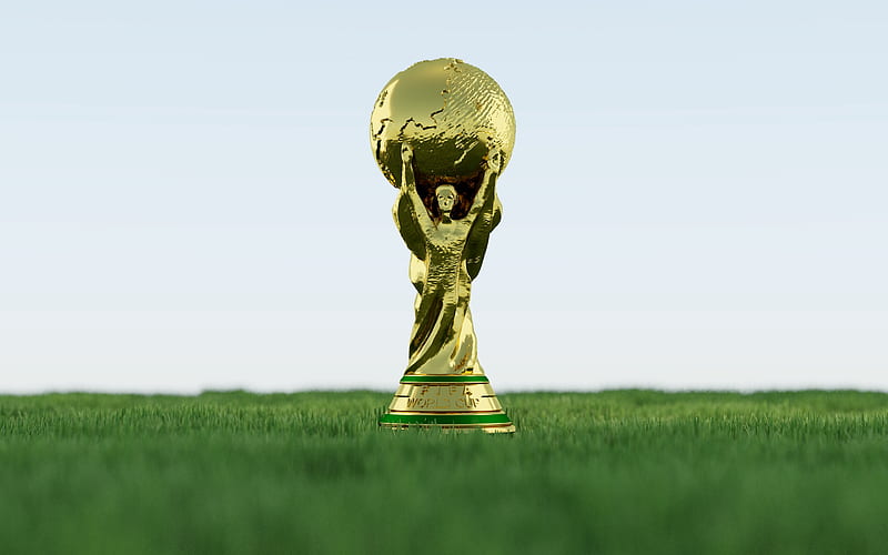 FIFA World Cup close-up, golden cup, Russi 2018, FIFA, World Cup, 2018 FIFA World Cup, HD wallpaper