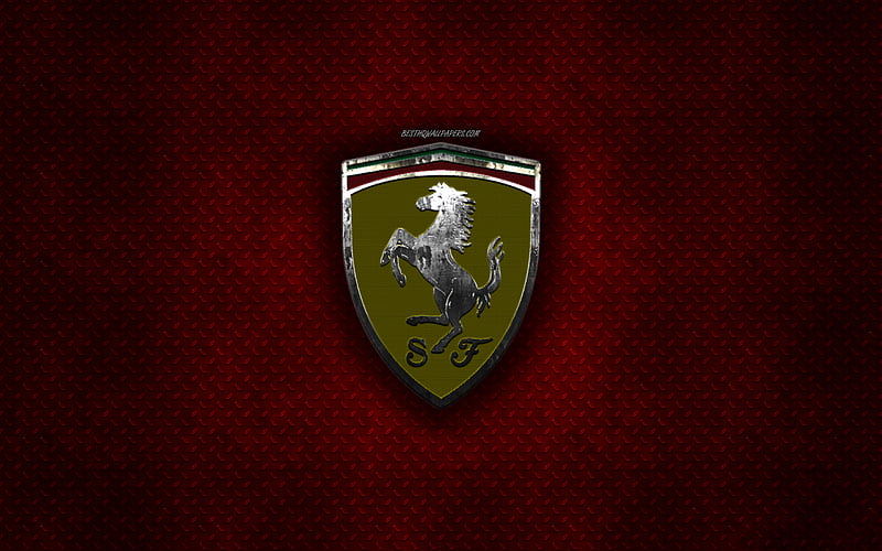 Scuderia Ferrari, Formula 1, Italian racing team, metal logo, F1, emblem,  red metal background, HD wallpaper | Peakpx