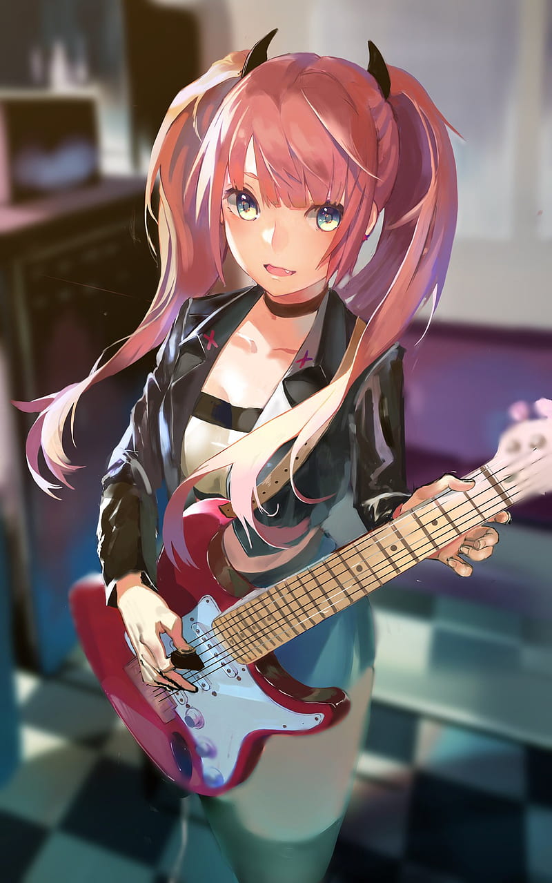 Pretty anime girl, instrument, piano, birds, short hair, Anime, HD  wallpaper | Peakpx