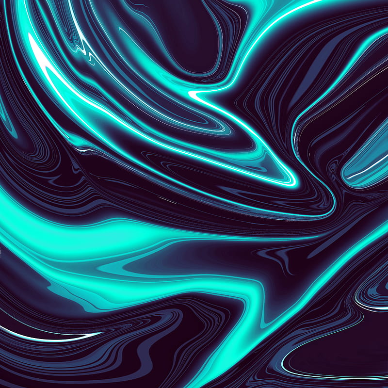 Illuminated blue wave, digital, flow, fluid, illumination, interweaving,  liquid, HD phone wallpaper | Peakpx