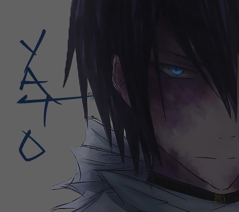 Yato Noragami, anime, animes, bishamon, calamity, face, god, kami, noragami, yato, HD wallpaper