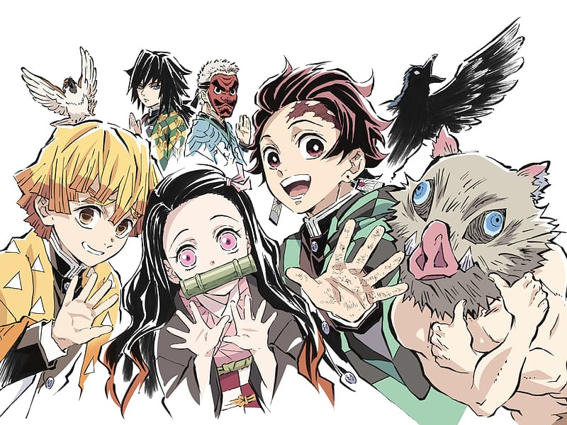 Anime, Nezuko Kamado, Demon Slayer: Kimetsu No Yaiba, Giyuu Tomioka,  Sakonji Urokodaki, HD wallpaper | Peakpx