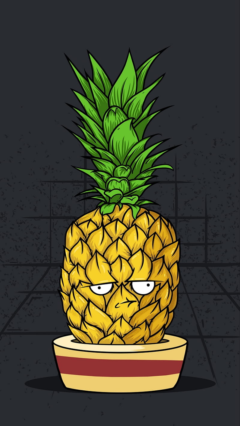Ananas, pineapple, bob, apple, pineapples, thanksgiving, sponge, pen, super, pine, wall, HD phone wallpaper
