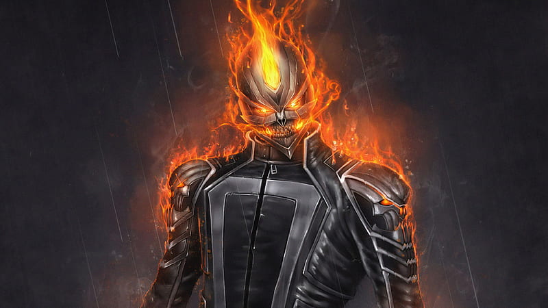 Ghost Rider Artwork, ghost-rider, artist, artwork, superheroes, HD wallpaper