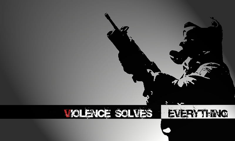 Violence, epic, solves, everything, HD wallpaper