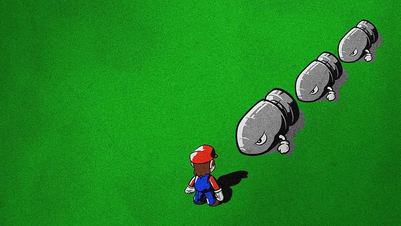 Mario, Video Game, Super Mario Bros, Bullet Bill, HD wallpaper