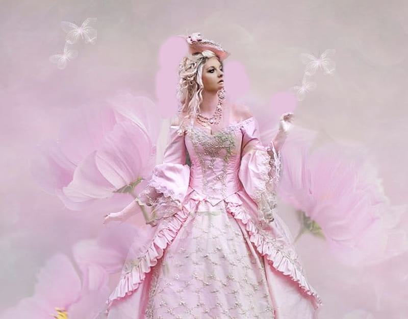 Marie Antoinette Influence, etheral women, lovely, pastel, bonito, delicate, pretty, the WOW factor, Shelby Robinson, grandma gingerbread, HD wallpaper