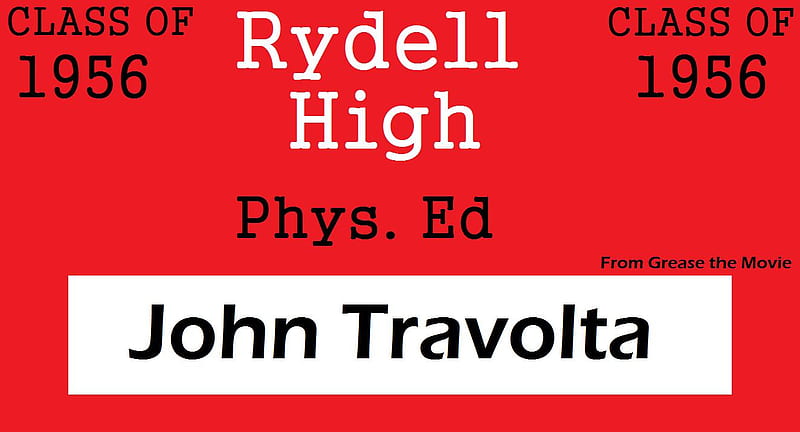 RYDELL HIGH SCHOOL, john travolta, high school, HD wallpaper