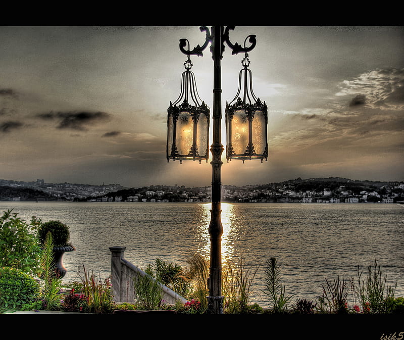 evening at istanbul, evening, istanbul, HD wallpaper