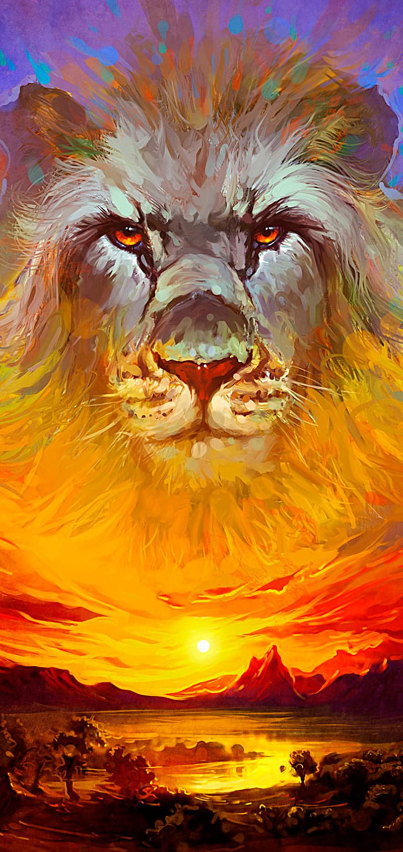 Leao, animals, lion, HD phone wallpaper