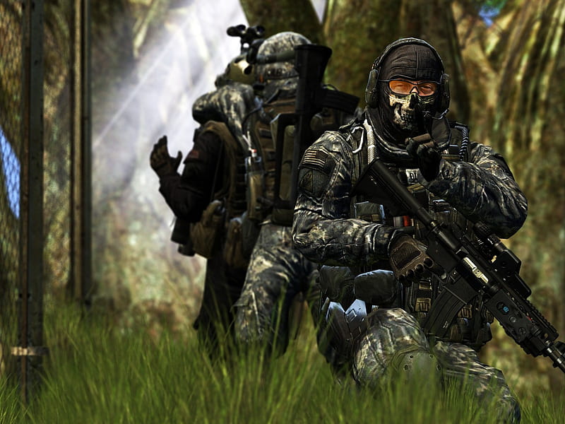 Call of Duty: Modern Warfare 2 Ghost Game 4K Wallpaper iPhone HD