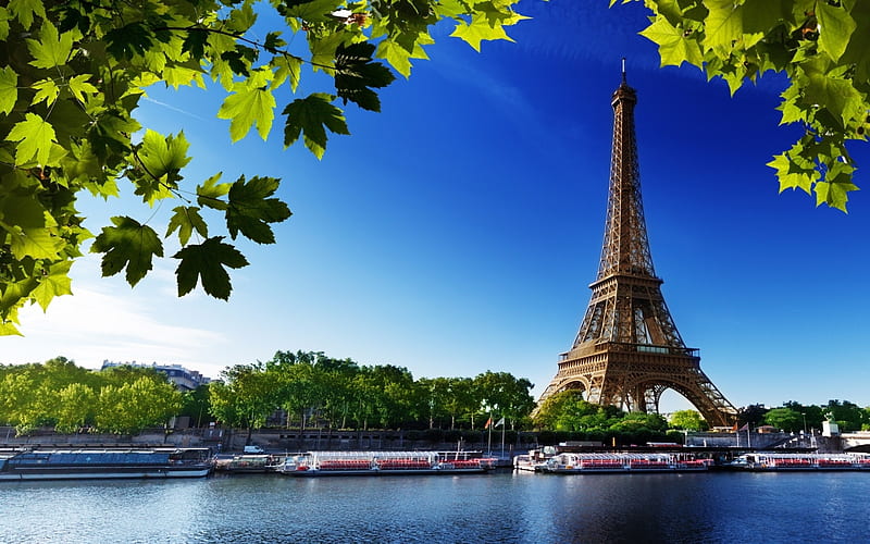 Sky, Paris, Eiffel Tower, Monuments, France, Man Made, HD wallpaper