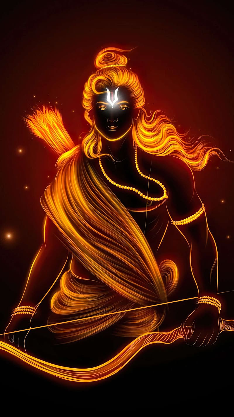 Jay Shri Ram, Golden Art Work, lord, god, bhakti, HD phone wallpaper |  Peakpx