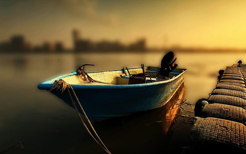 Parked boat-2012 landscape Featured, HD wallpaper