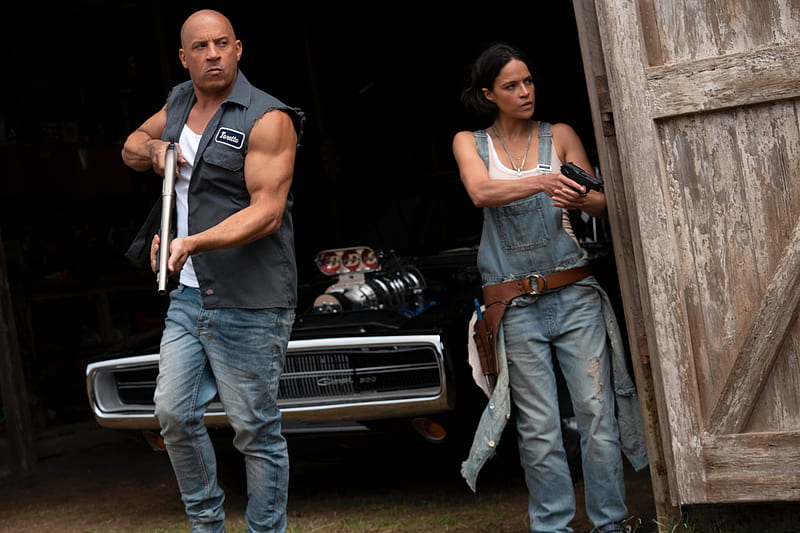 Fast & Furious, Fast & Furious 9, Dominic Toretto, Vin Diesel, Letty Ortiz, Michelle Rodriguez, HD wallpaper