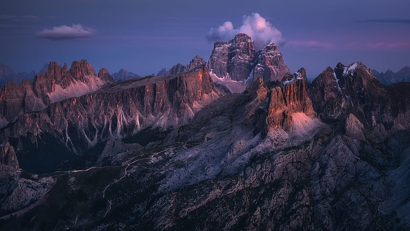 Dolomites Italy Mountains, HD wallpaper