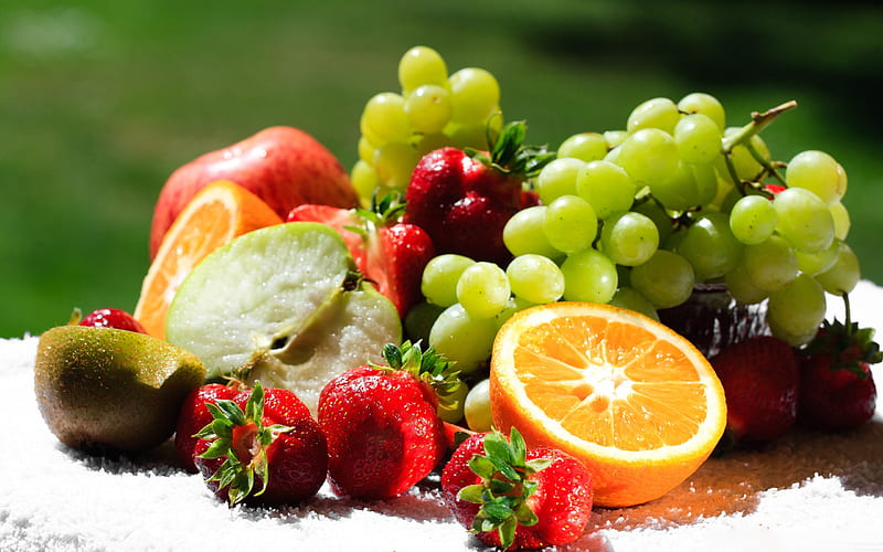 various grapes-fruit food, HD wallpaper