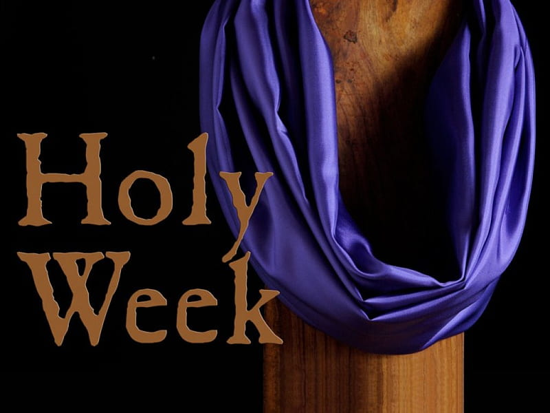 Holy Week, Easter, purple, brown, black, wood, HD wallpaper
