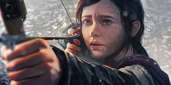 Download wallpaper infected, ellie, ellie kind, some of us, the last of us  part 2, game art, the last of us art, section games in resolution 800x480