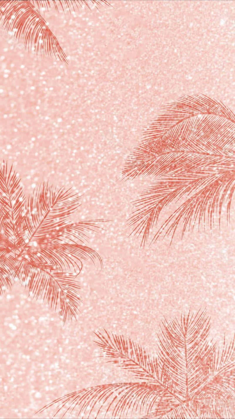 Rose Gold Palm Trees, rose gold, palm trees, HD phone wallpaper