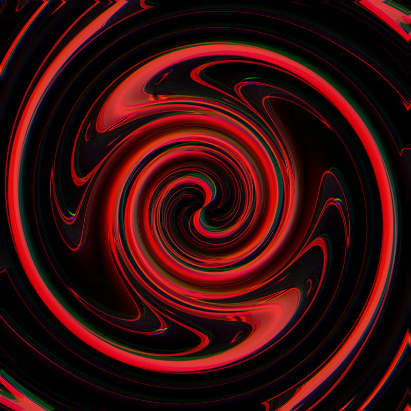 Bloody red, water, hole, swirl, black, HD phone wallpaper