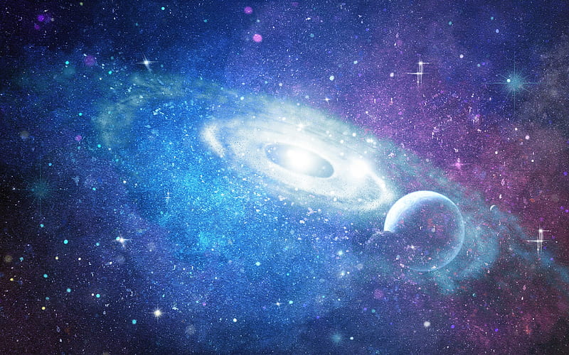2018 Galaxy Nebula Universe Space Art, HD wallpaper