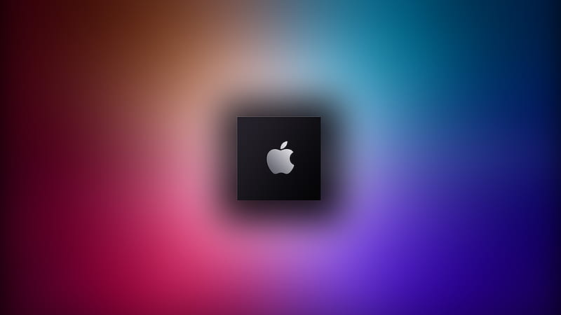 Apple M1 Chip , apple, computer, logo, HD wallpaper