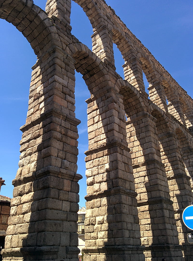 Segovia Aqueduct, spain, HD phone wallpaper