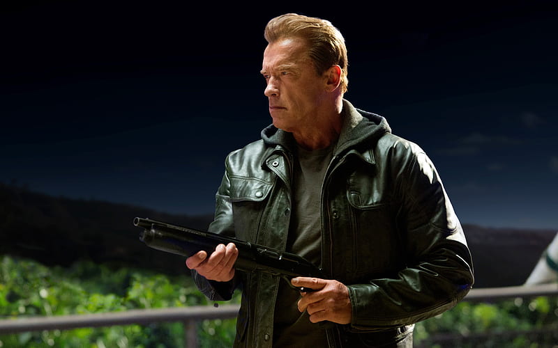 Arnold Schwarzenegger Terminator Genisys, terminator, movies, arnold-schwarzenegger, body-builder, HD wallpaper