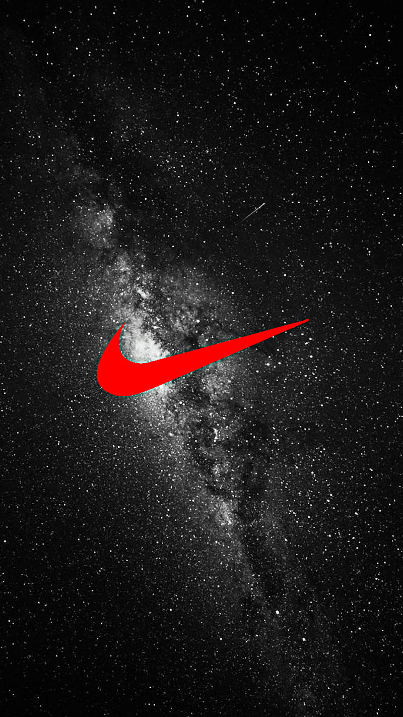 Nike universe, nike, universo, espacio, en blanco y negro, rojas,  estrellas, Fondo de pantalla de teléfono HD | Peakpx