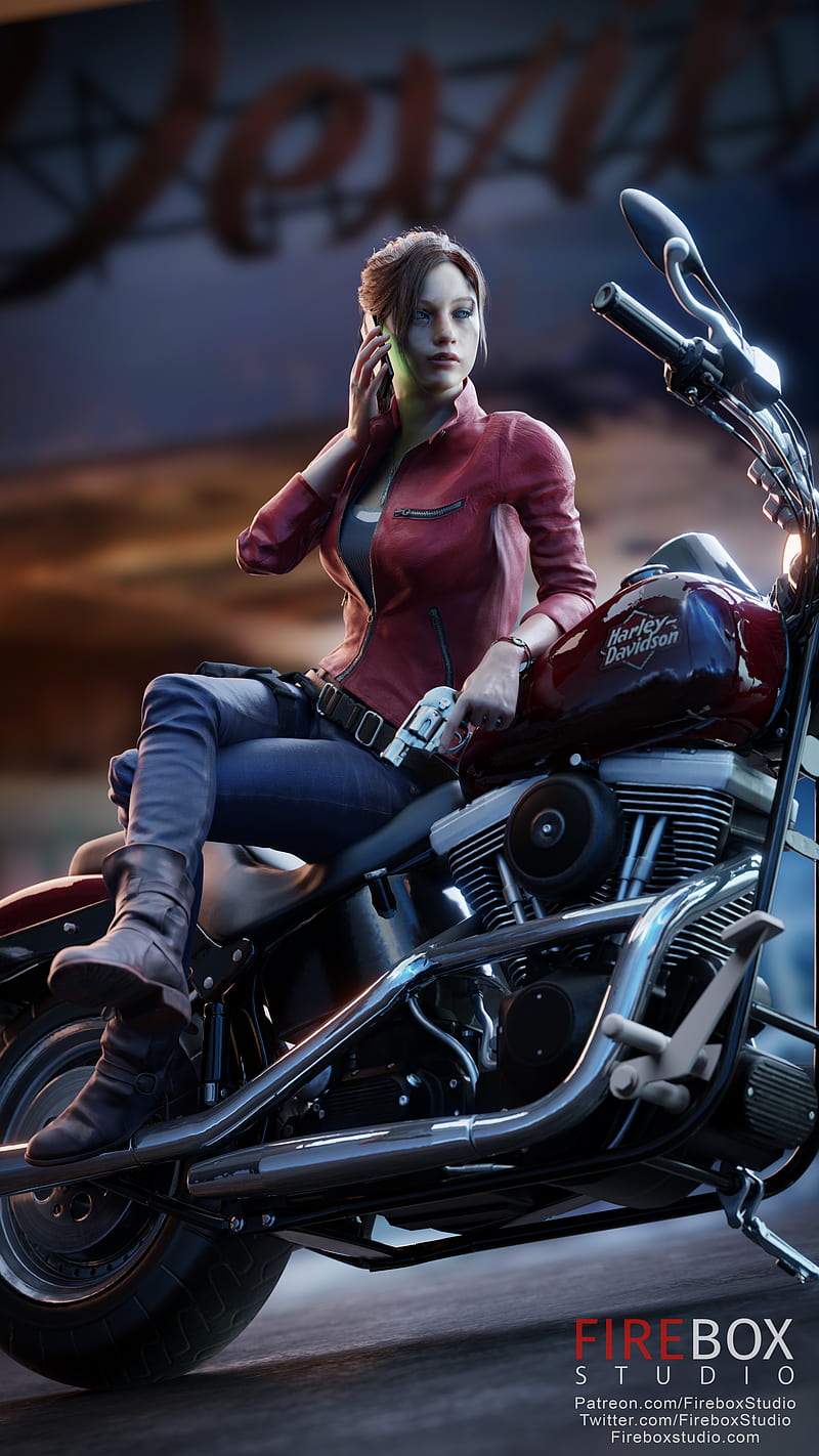 Claire redfield, high resolution, detailed digital art, realistic
