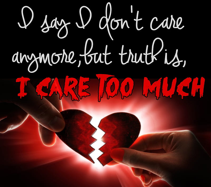 love care, alone, broken, emo, feelings, heart, nomore, HD wallpaper