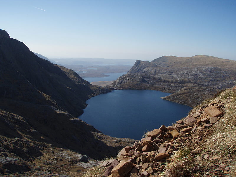 Scotland - Loch Mhor, lakes, gallic, scotland, lochs, HD wallpaper