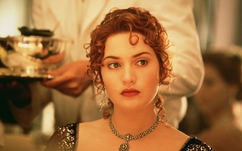 Titanic (1997), titanic, girl, actress, rose, redhead, jewel, Kate Winslet, woman, HD wallpaper