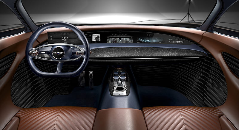 2018 Genesis Essentia Concept - Interior, Cockpit , car, HD wallpaper