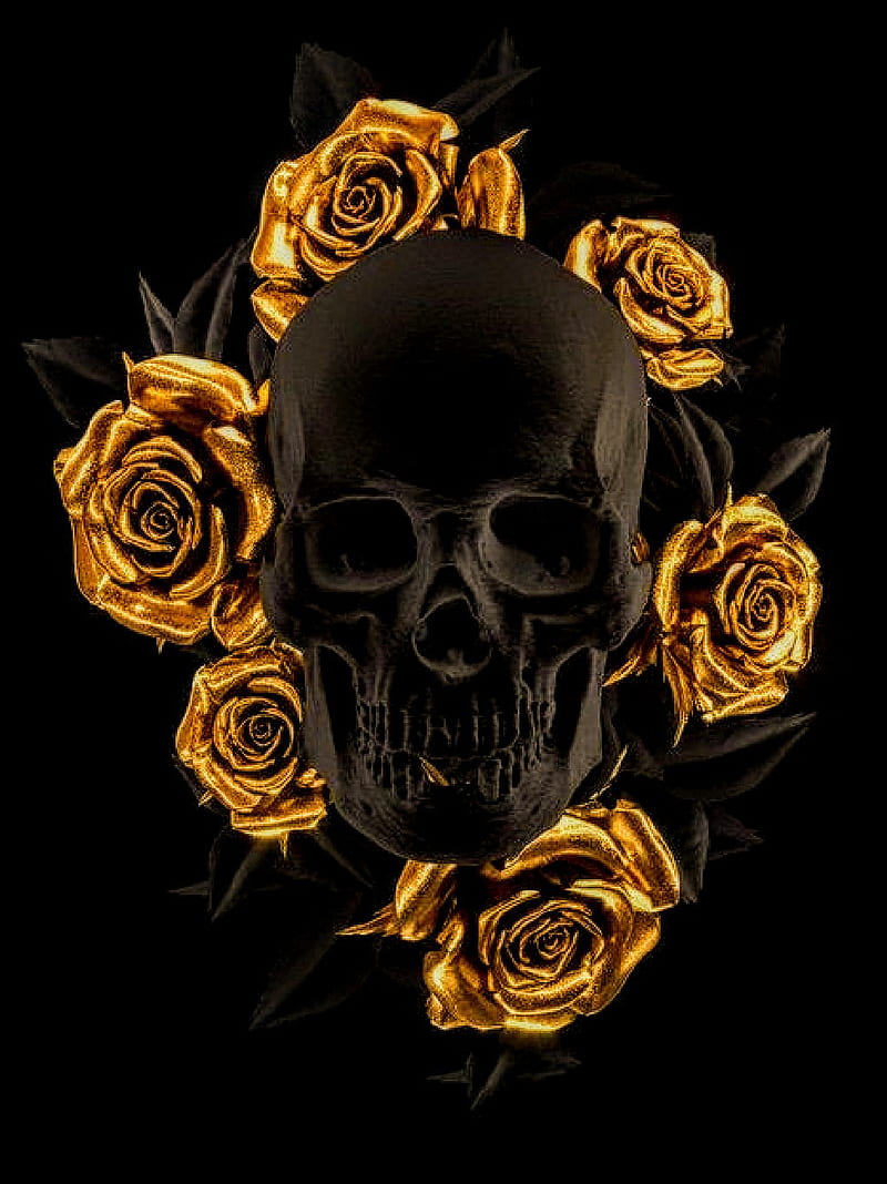 Gold Money Rose Tattoo Art' Poster, picture, metal print, paint by Xavier  Vieira | Displate