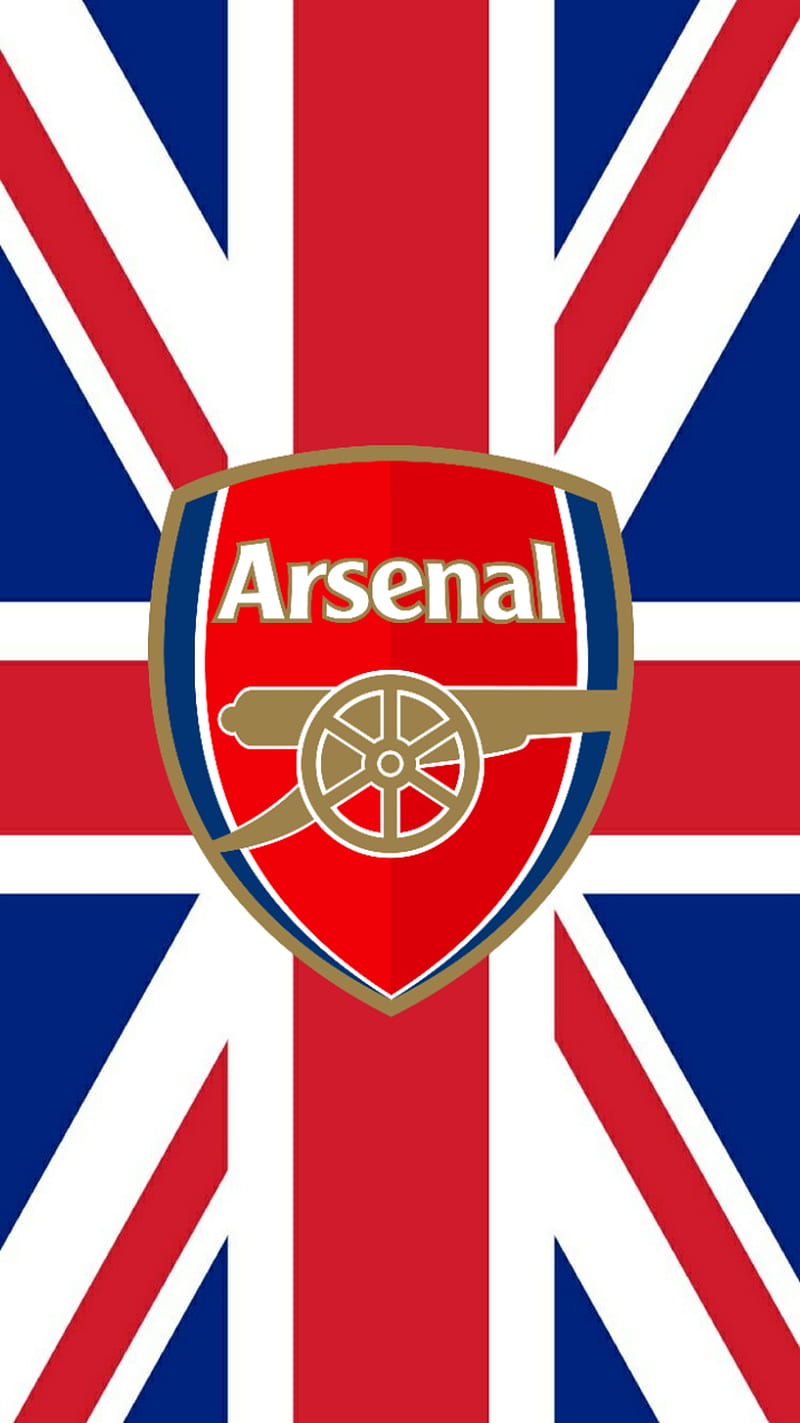 Arsenal FC UnionJack, arsenal fc, british, flag, football, football club, the gunners, union jack, HD phone wallpaper