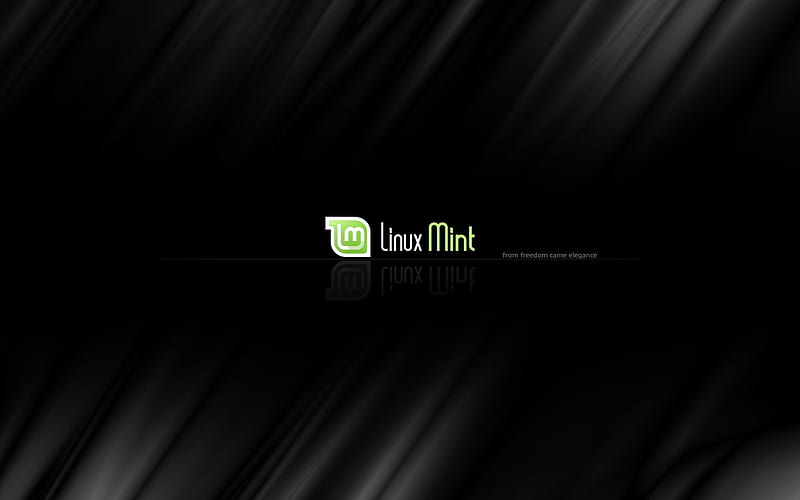 Linux mint simple, simple, black, linux, mint, HD wallpaper