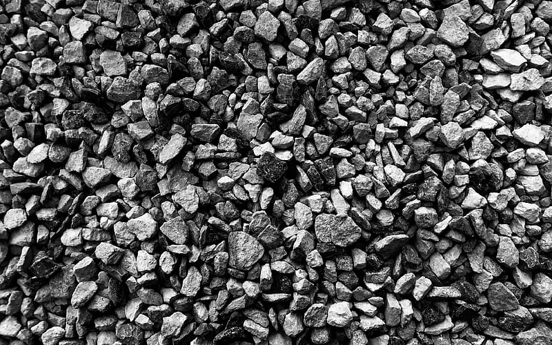 black stones, macro, coarse gravel, black stone texture, gravel backgrounds, gravel textures, pebbles textures, stone backgrounds, brown pebbles, black backgrounds, black gravel texture, HD wallpaper