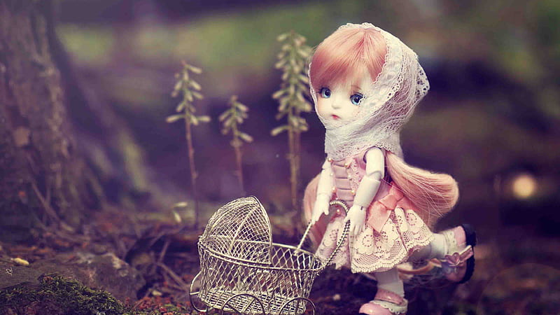 Barbie Doll With Cart Doll, HD wallpaper