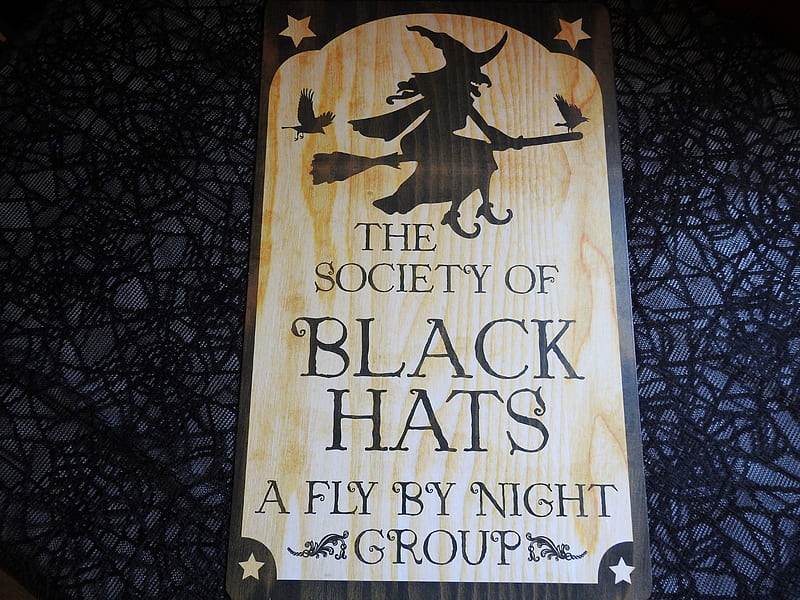 Black Hats Society, Abstract, graphy, Sign, Halloween, HD wallpaper ...