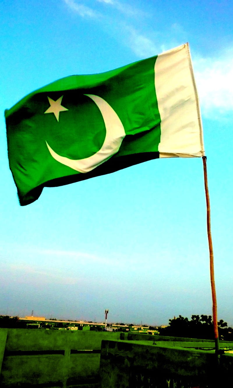 PAK FLAG, pakistan, HD phone wallpaper