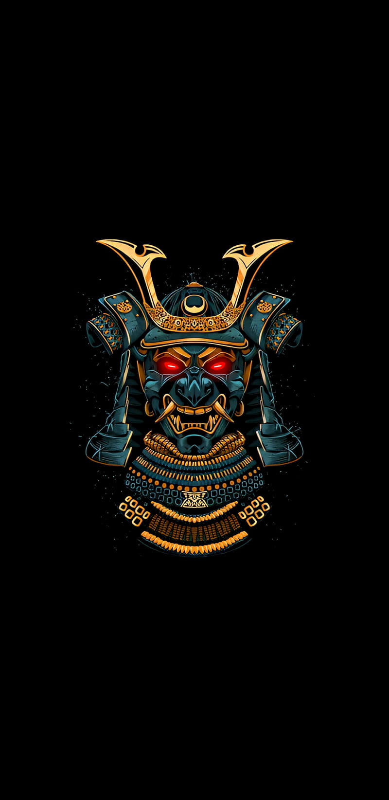 Samurai Mask, masonic, samurai, symbols, tribal, warrior, HD phone wallpaper