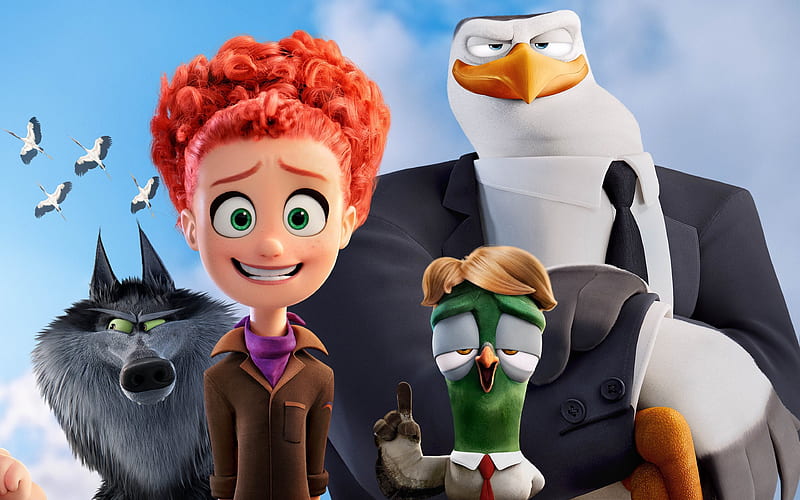 Storks 3D-animation, characters, 2016 movie, HD wallpaper